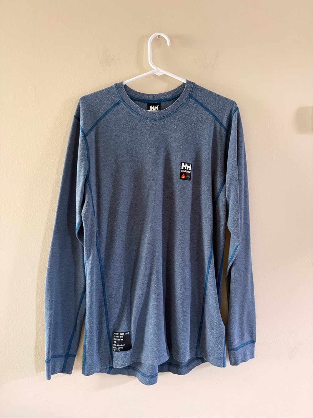 Helly Hansen Men’s Long-Sleeve Crew Shirt - Blue